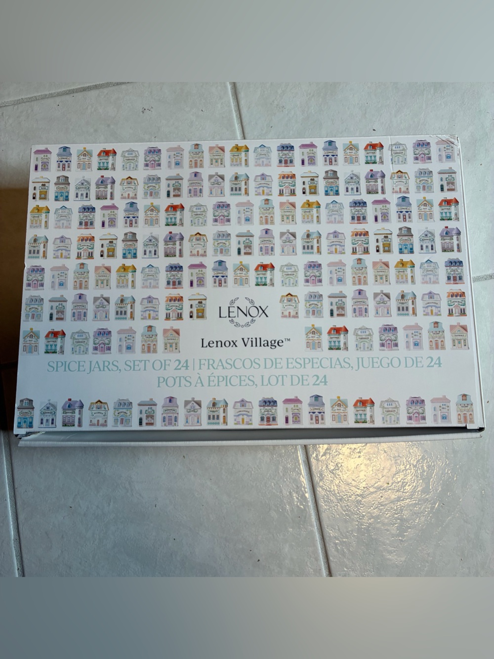 Lenox spice village 24 Piece Set Empty Box With Wrapping Paper